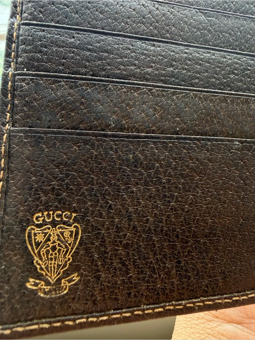 Vintage Gucci men’s brown wallet